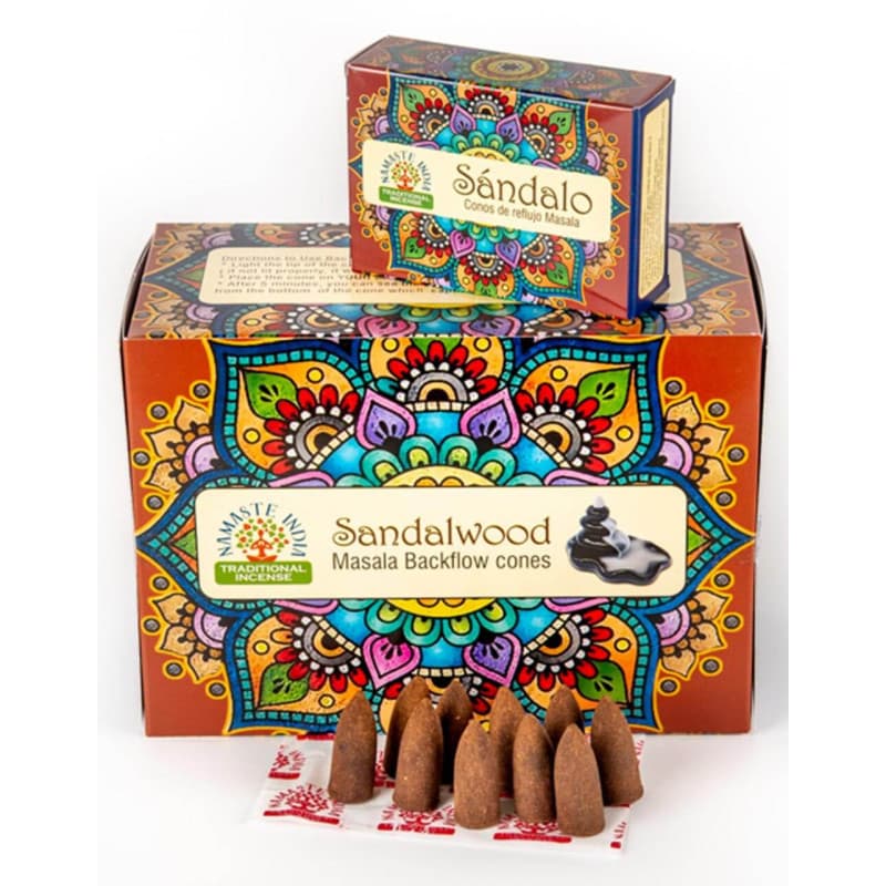 CR-NI-SW - Cono de Reflujo Sandalo - Namaste India