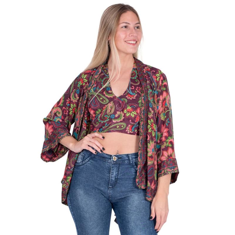 KM0102C - Conjunto Top + Kimono